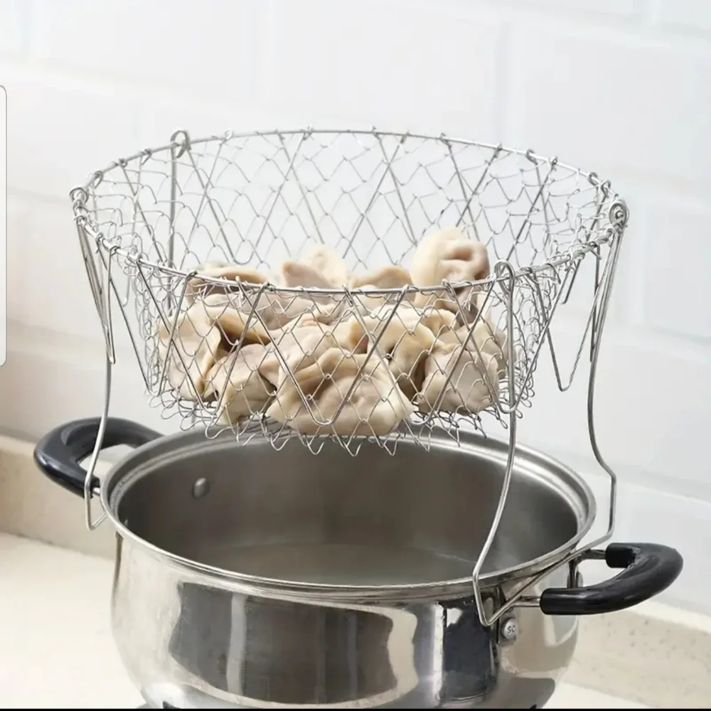 Stainless Steel Fry Basket for Home Kitchen